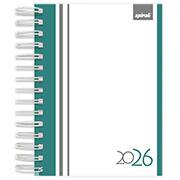Agenda Diária 2026, Verde, 176 folhas, 2633729, Spiral - PT 1 UN Agenda Diária 2026, Verde, 176 folhas, 2633729, Spiral - PT 1 UN