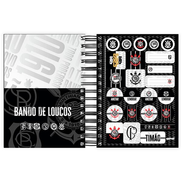 Agenda diária Corinthians 2026 2635297 Spiral Sccp PT 1 UN