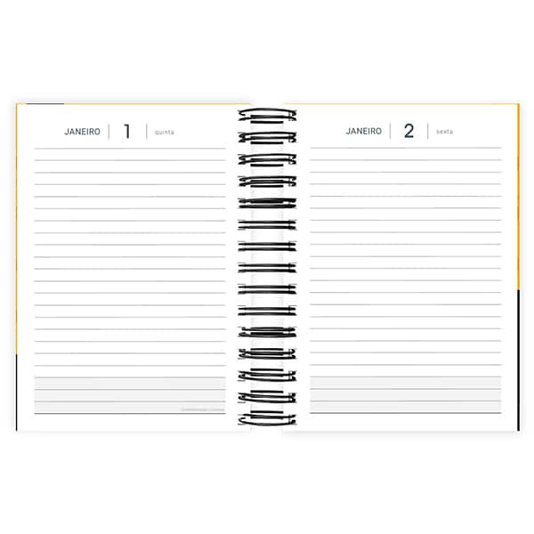 Agenda diária 2026, Garfield, 176 folhas, 2635334, Spiral Gar - PT 1 UN