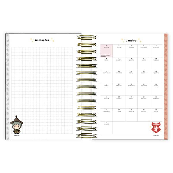Agenda diária Harry Potter Charms 2026 2635365 Spiral Hpc PT 1 UN