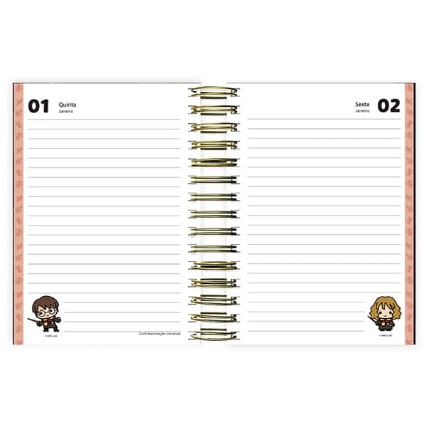 Agenda diária Harry Potter Charms 2026 2635365 Spiral Hpc PT 1 UN