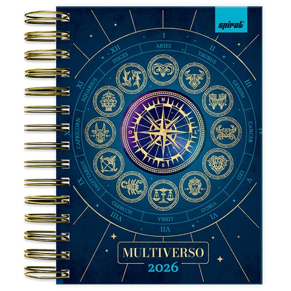 Agenda diária Multiverso 2026 2635099 Spiral Mlt PT 1 UN