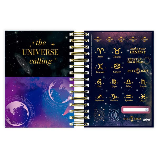 Agenda diária Multiverso 2026 2635099 Spiral Mlt PT 1 UN