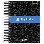 Agenda diária 2026, Playstation, 176 folhas, 2635433, Spiral Ps - PT 1 UN Agenda diária 2026, Playstation, 176 folhas, 2635433, Spiral Ps - PT 1 UN