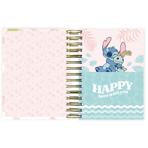 Agenda diária 2026, Stitch, 176 folhas, 2635495, Spiral Ds - PT 1 UN