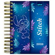 Agenda diária dobrável com imã 2026, Stitch, 176 folhas, 2635501, Spiral Ds - PT 1 UN Agenda diária dobrável com imã 2026, Stitch, 176 folhas, 2635501, Spiral Ds - PT 1 UN