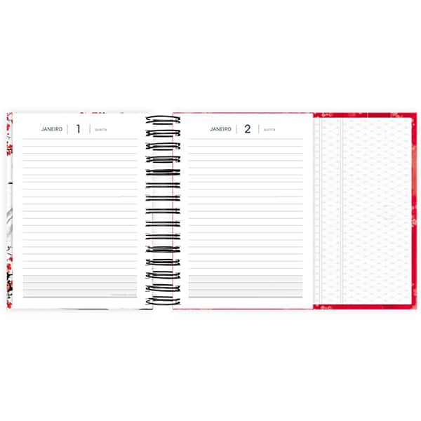 Agenda diária dobrável com imã 2026, Zen, 176 folhas, 2635129, Spiral Zen - PT 1 UN