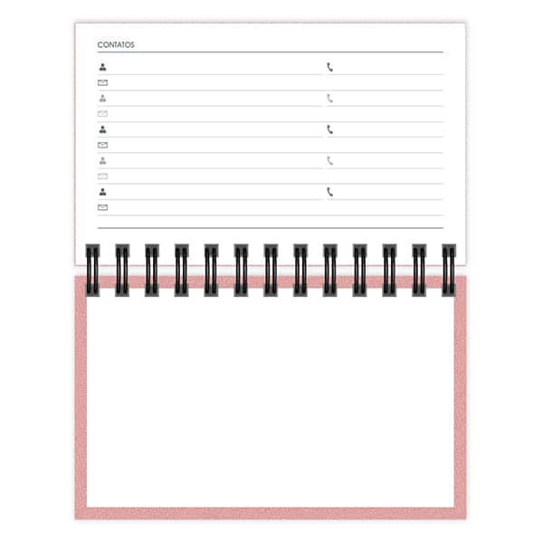 Agenda bolso semanal esp Brief Exe 2026 rs 2633514 Spiral Brf Ex PT 1 UN