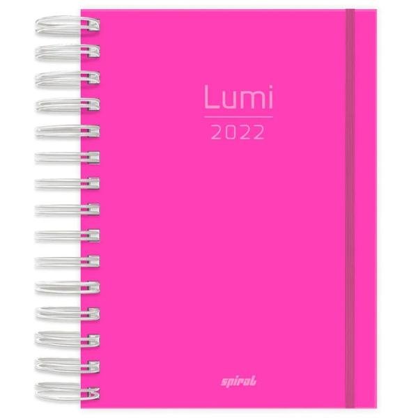Agenda diária Lumi 2022, 176 folhas, Rosa,  2263946 - PT 1 UN