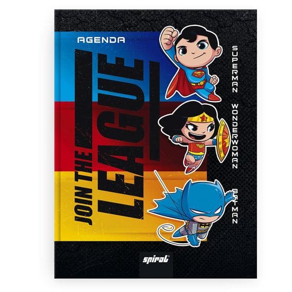 Agenda escolar DC Super Friends Spiral PT 1 UN