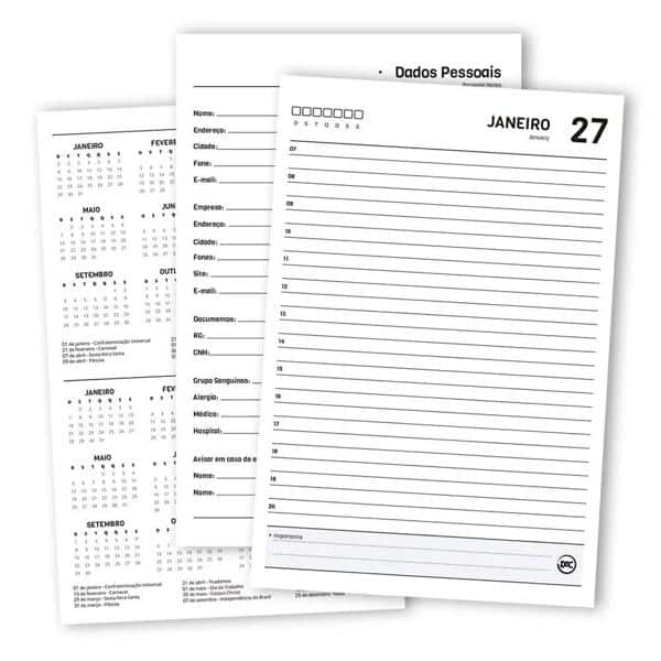 Agenda permanente A5, Azul, 3672, DAC - PT 1 UN