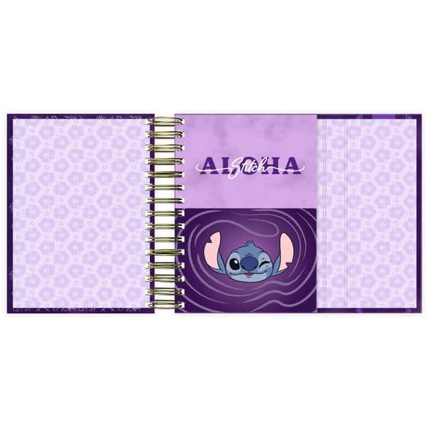 Agenda diária 2027 com aba imantada, Stitch, 176 folhas, 2750979, Spiral Ds - PT 1 UN Agenda diária 2027 com aba imantada, Stitch, 176 folhas, 2750979, Spiral Ds - PT 1 UN
