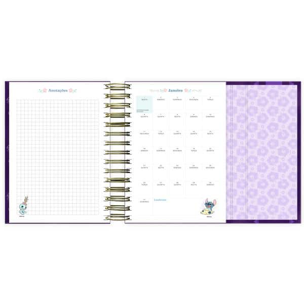 Agenda diária 2027 com aba imantada, Stitch, 176 folhas, 2750979, Spiral Ds - PT 1 UN Agenda diária 2027 com aba imantada, Stitch, 176 folhas, 2750979, Spiral Ds - PT 1 UN