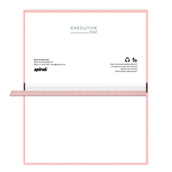 Agenda de bolso semanal costurada, 64 folhas, 2027, Rosa, 2748983, Brief Executive - PT 1 UN