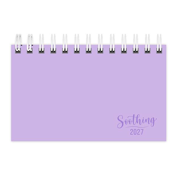 Agenda de bolso semanal espiral, 64 folhas, 2027, Lilás, 2749010, Spiral Soothing - PT 1 UN