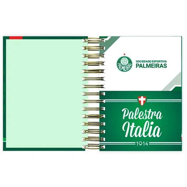 Agenda Diária 2027, Palmeiras F.C, 176 folhas, Capa Dura, 2759422, Spiral Pal - PT 1 UN Agenda Diária 2027, Palmeiras F.C, 176 folhas, Capa Dura, 2759422, Spiral Pal - PT 1 UN