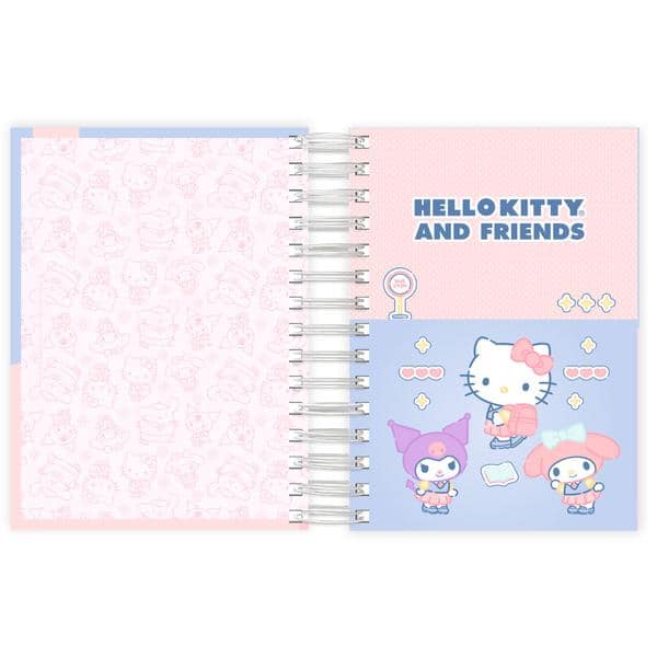 Agenda diária 2027, Hello Kitty e Amigos, 176 folhas, 2759415, Spiral Hka - PT 1 UN Agenda diária 2027, Hello Kitty e Amigos, 176 folhas, 2759415, Spiral Hka - PT 1 UN