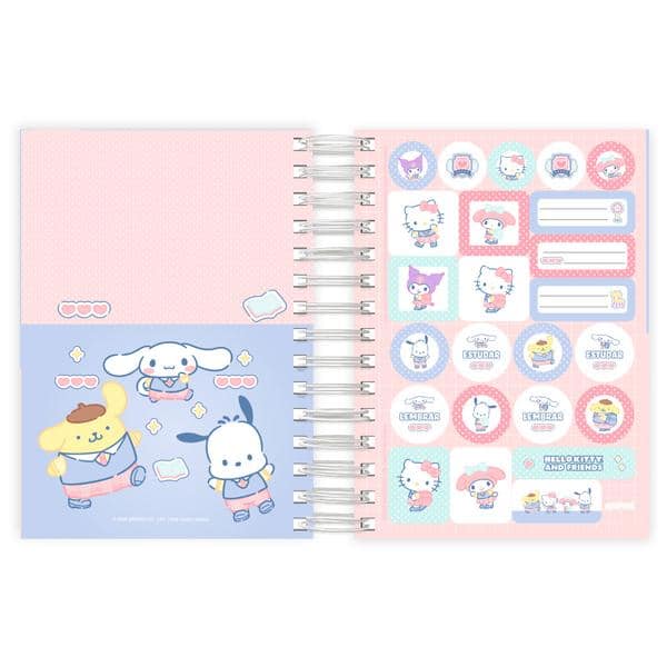 Agenda diária 2027, Hello Kitty e Amigos, 176 folhas, 2759415, Spiral Hka - PT 1 UN Agenda diária 2027, Hello Kitty e Amigos, 176 folhas, 2759415, Spiral Hka - PT 1 UN