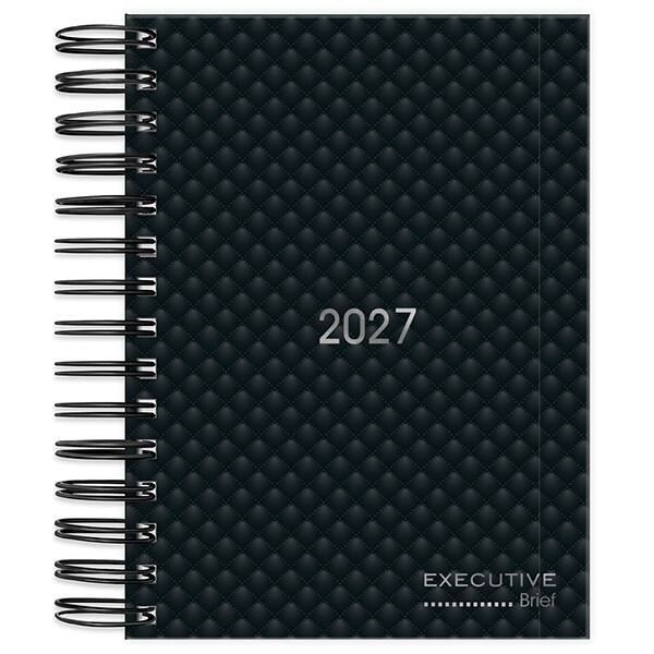 Agenda diária 2026 Brief Executive, 176 folhas, Preto, 2759392, Spiral Brf Ex PT 1 UN
