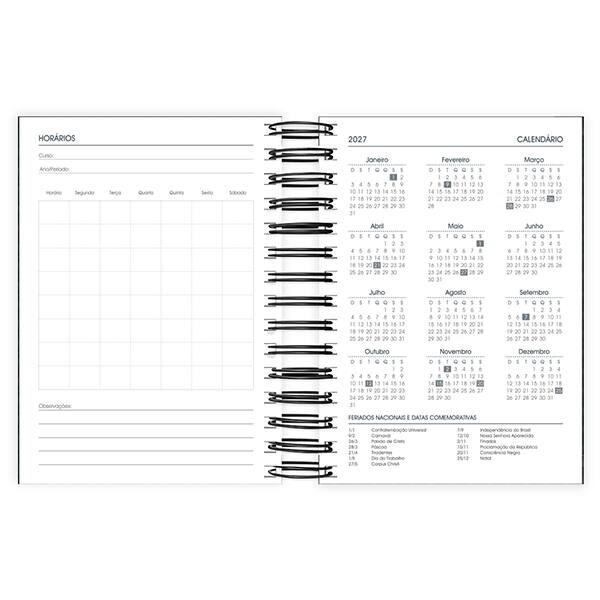 Agenda diária 2026 Brief Executive, 176 folhas, Preto, 2759392, Spiral Brf Ex PT 1 UN
