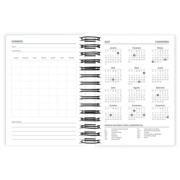 Agenda diária Brief Executive rosa 2027 2759408 Spiral Brf Ex PT 1 UN