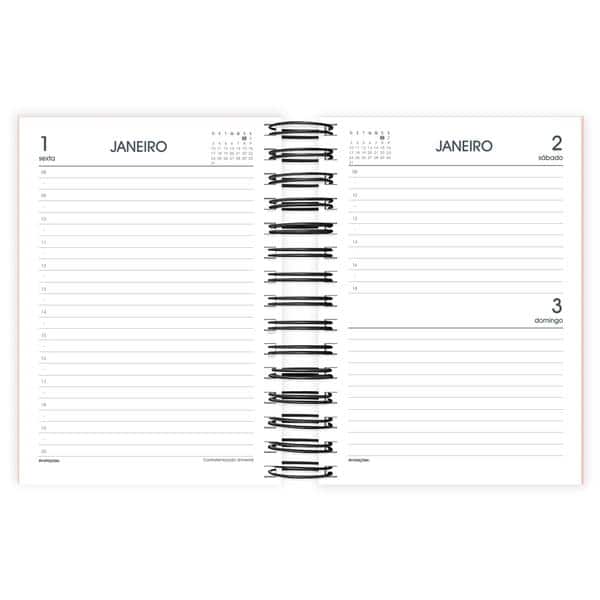 Agenda diária Brief Executive rosa 2027 2759408 Spiral Brf Ex PT 1 UN