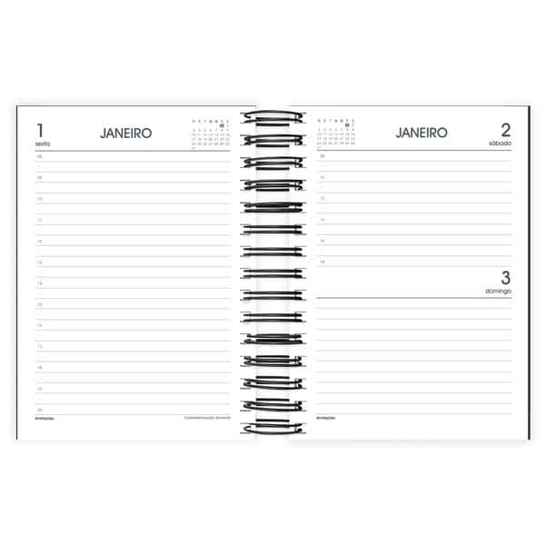 Agenda diária Brief Executive preto 2027 2759385 Spiral Brf Ex PT 1 UN Agenda diária Brief Executive preto 2027 2759385 Spiral Brf Ex PT 1 UN