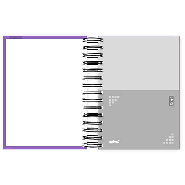 Agenda diária 2027 Brief, 176 folhas, Lilás, 2749034, Spiral Brf - PT 1 UN