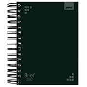 Agenda diária Brief preto 2027 2749041 Spiral Brf PT 1 UN