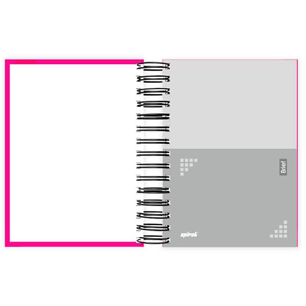Agenda diária 2027 Brief, 176 folhas, Rosa, 2749058, Spiral Brf - PT 1 UN