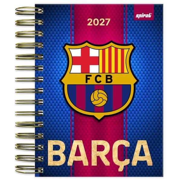 Agenda diária 2027, Barcelona F.C, 176 folhas, 2754007, Spiral Bc - PT 1 UN Agenda diária 2027, Barcelona F.C, 176 folhas, 2754007, Spiral Bc - PT 1 UN