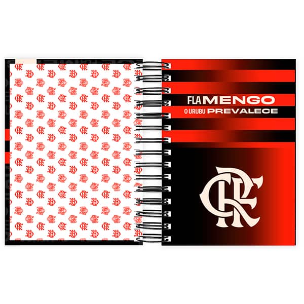 Agenda Diária 2027, Flamengo F.C, 176 folhas, Capa Dura, 2750825, Spiral Fla - PT 1 UN