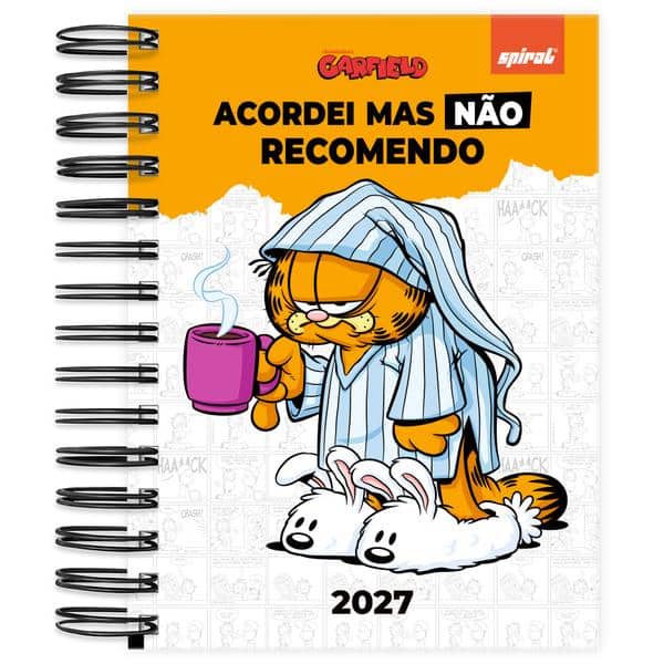 Agenda diária Garfield 2027 2750849 Spiral Gar PT 1 UN