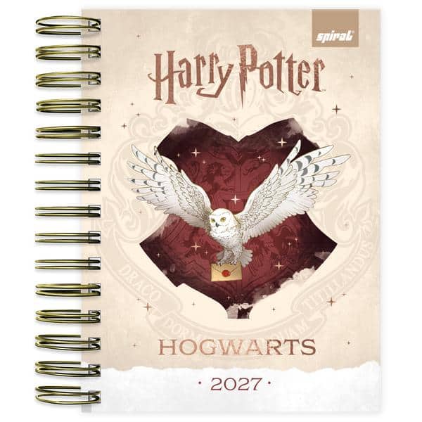 Agenda diária 2027, Harry Potter, 176 folhas, 2750856, Spiral Hpt - PT 1 UN Agenda diária 2027, Harry Potter, 176 folhas, 2750856, Spiral Hpt - PT 1 UN