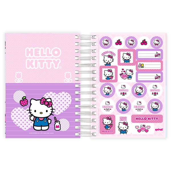 Agenda diária 2027, Hello Kitty, 176 folhas, 2750870, Spiral Hki - PT 1 UN