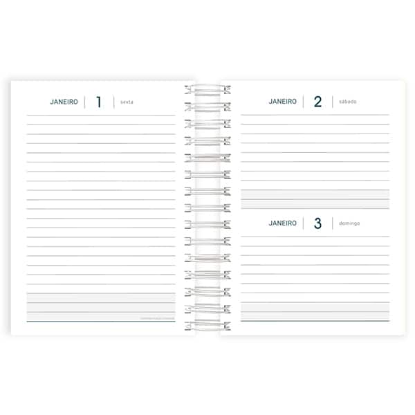 Agenda diária 2027, Soothing, Branca, 176 folhas, fechamento em elástico, 2749089, Spiral Lumi - PT 1 UN Agenda diária 2027, Soothing, Branca, 176 folhas, fechamento em elástico, 2749089, Spiral Lumi - PT 1 UN