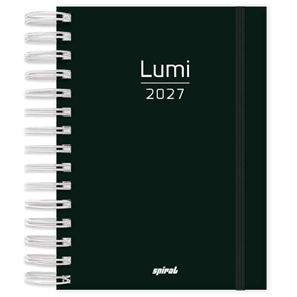 Agenda diária espi 136mmx190mm Lumi preto 2027 2749096 Spiral Lumi PT 1 UN Agenda diária espi 136mmx190mm Lumi preto 2027 2749096 Spiral Lumi PT 1 UN