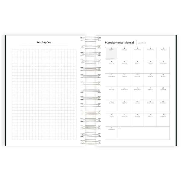 Agenda diária espi 136mmx190mm Lumi preto 2027 2749096 Spiral Lumi PT 1 UN Agenda diária espi 136mmx190mm Lumi preto 2027 2749096 Spiral Lumi PT 1 UN