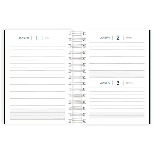 Agenda diária espi 136mmx190mm Lumi preto 2027 2749096 Spiral Lumi PT 1 UN Agenda diária espi 136mmx190mm Lumi preto 2027 2749096 Spiral Lumi PT 1 UN