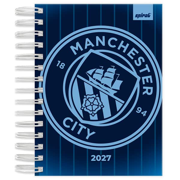 Agenda diária Manchester City 2027 2750887 Spiral Mc PT 1 UN Agenda diária Manchester City 2027 2750887 Spiral Mc PT 1 UN