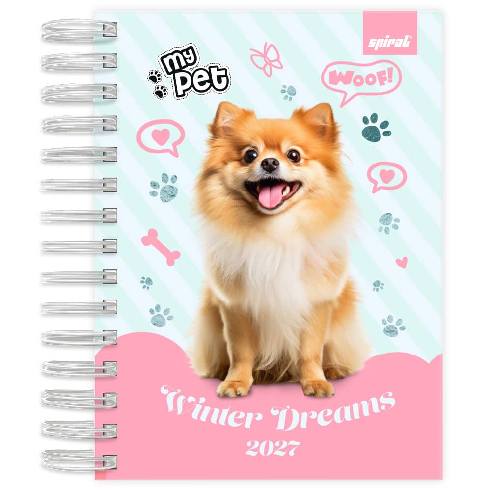Agenda diária My Pet 2027 2750672 Spiral Pet PT 1 UN