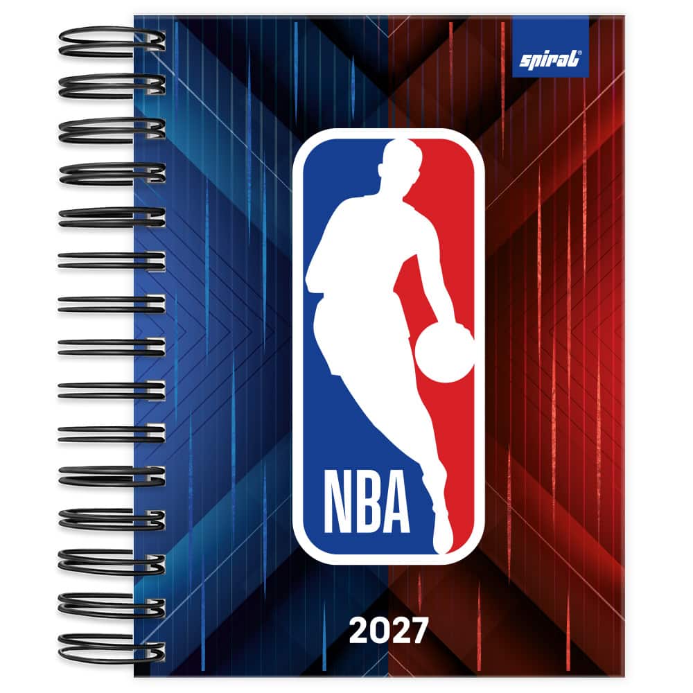 Agenda diária espi 136mmx190mm NBA 2027 2750917 Spiral Nba PT 1 UN Agenda diária espi 136mmx190mm NBA 2027 2750917 Spiral Nba PT 1 UN