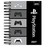 Agenda diária 2027 Playstation, 176 folhas, 2750924, Spiral Ps - PT 1 UN