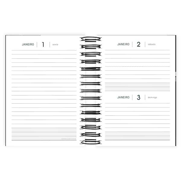 Agenda diária 2027 Playstation, 176 folhas, 2750924, Spiral Ps - PT 1 UN