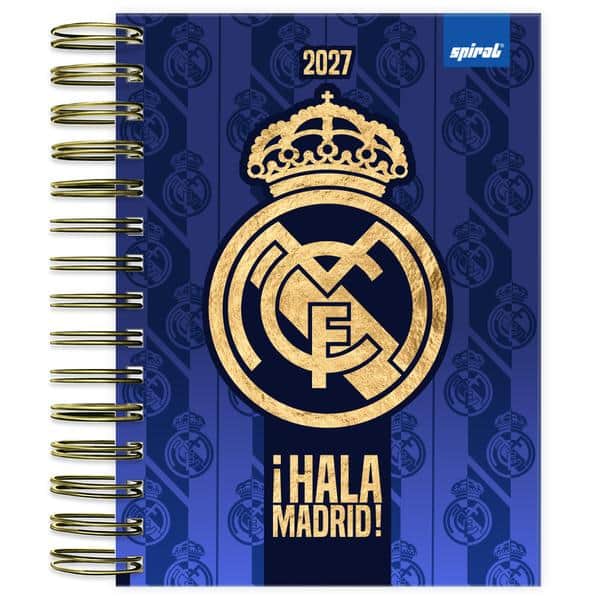 Agenda diária 2027, Real Madrid, 176 folhas, 2754014, Spiral Rea - PT 1 UN Agenda diária 2027, Real Madrid, 176 folhas, 2754014, Spiral Rea - PT 1 UN