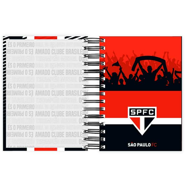 Agenda diária 2027, São Paulo FC, 176 folhas, 2750948, Spiral SPFC - PT 1 UN