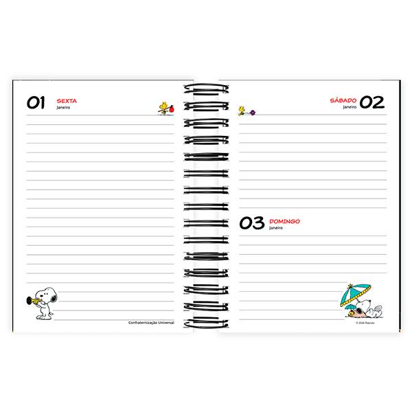 Agenda diária espi 136mmx190mm Snoopy 2027 2750955 Spiral Sno PT 1 UN Agenda diária espi 136mmx190mm Snoopy 2027 2750955 Spiral Sno PT 1 UN
