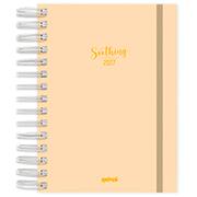 Agenda diária esp. 136mmx190mm Soothing amarelo 2027 2749102 Spiral Soot PT 1 UN