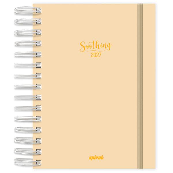 Agenda diária 2027, Soothing, Amarelo, 176 folhas, fechamento em elástico, 2749102, Spiral Soot - PT 1 UN Agenda diária 2027, Soothing, Amarelo, 176 folhas, fechamento em elástico, 2749102, Spiral Soot - PT 1 UN