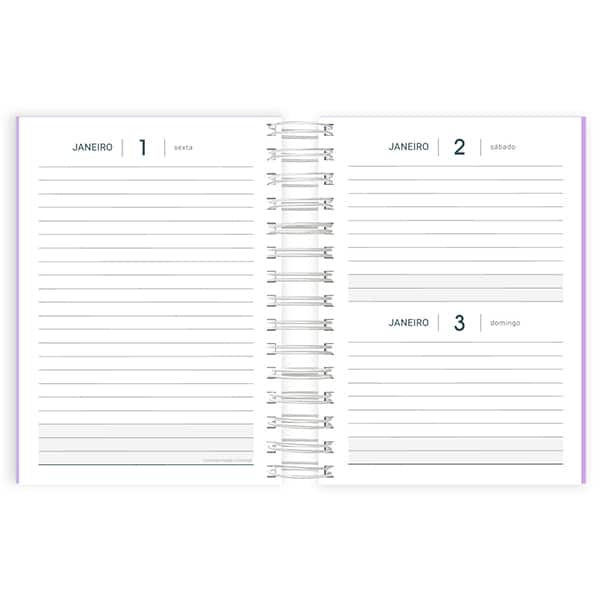 Agenda diária 2027, Soothing, Lilás, 176 folhas, fechamento em elástico, 2749126, Spiral Soot - PT 1 UN Agenda diária 2027, Soothing, Lilás, 176 folhas, fechamento em elástico, 2749126, Spiral Soot - PT 1 UN